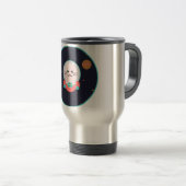 Space Cat Coffee Mug - Cosmic Kitty Astronaut Cup トラベルマグ (正面右)