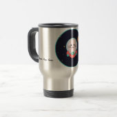 Space Cat Coffee Mug - Cosmic Kitty Astronaut Cup トラベルマグ (正面左)