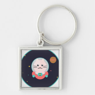 Space Cat Keychain キーホルダー