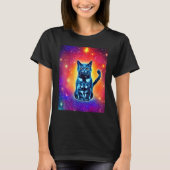Space Cat Kitty Kitten In Cat Style 1 Tシャツ (正面)