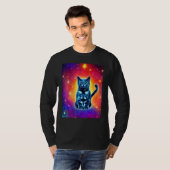 Space Cat Kitty Kitten In Cat Style 1 Tシャツ (正面フル)