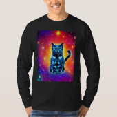 Space Cat Kitty Kitten In Cat Style 1 Tシャツ (正面)