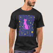 Space Cat Kitty Kitten In Cat Style 2 Tシャツ (正面)