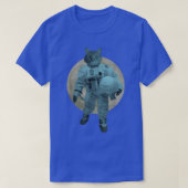 Space Cat Lover Astronaut Science Teach Geek Pub C Tシャツ (デザイン正面)
