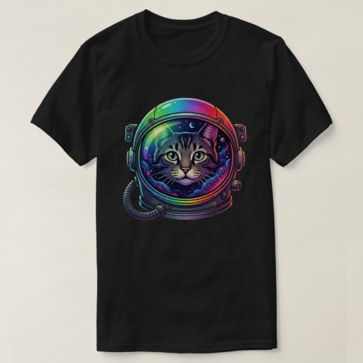 Space cat tシャツ (デザイン正面)