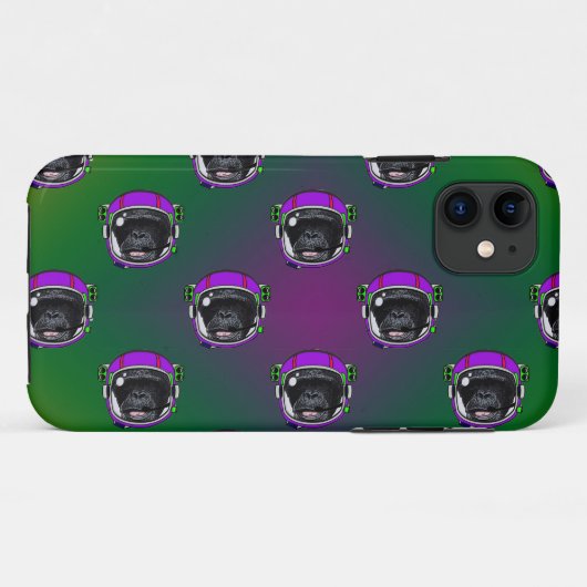 Space Chimp Case-Mate iPhone Case iPhoneケース (裏面(横))