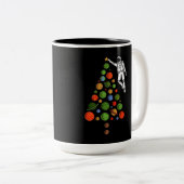 Space Christmas  ツートーンマグカップ (正面右)