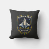 Space Crew Exploration Division Throw Pillow クッション (正面)