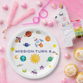 Space Explorer Astronaut Birthday Paper Plates  ペーパープレート (パーティー)