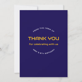  Space Explorer Astronaut Birthday Thank You Card  サンキューカード
