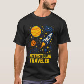 Space Explorer Interstellar Traveler Galactic Astr Tシャツ (正面)