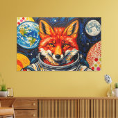 SPACE FOXES 2 キャンバスプリント (インサイチュ (リビング))
