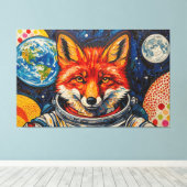 SPACE FOXES 2 キャンバスプリント (インサイチュ (ウッドフロア))