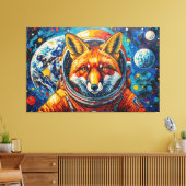 SPACE FOXES 4 キャンバスプリント (インサイチュ (リビング))