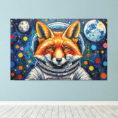 SPACE FOXES 5 キャンバスプリント (インサイチュ (ウッドフロア))