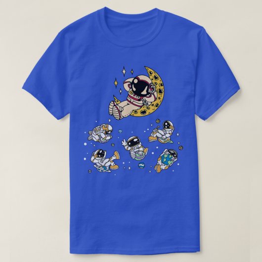 Space Galaxy Astronaut T-Shirt Tシャツ (デザイン正面)