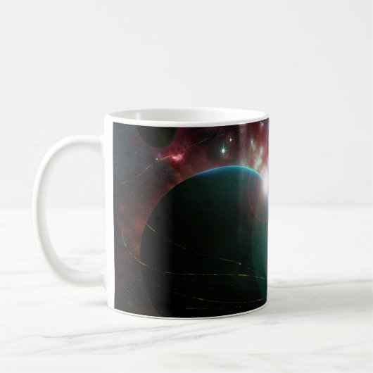 Space / Galaxy Concept Mug コーヒーマグカップ (左)