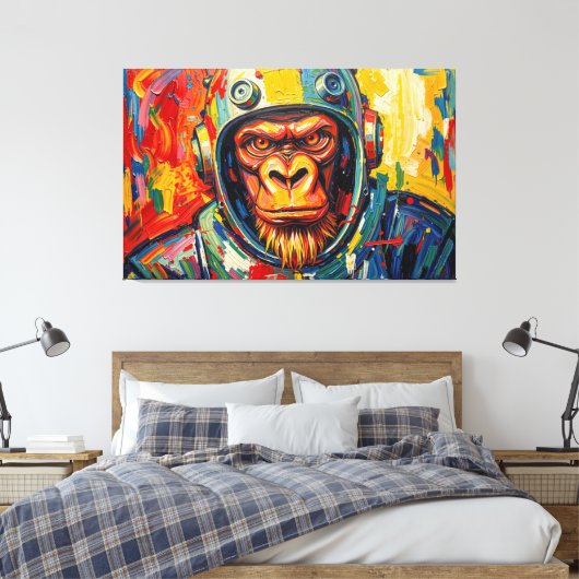 SPACE GORILLA キャンバスプリント (インサイチュ (寝室))