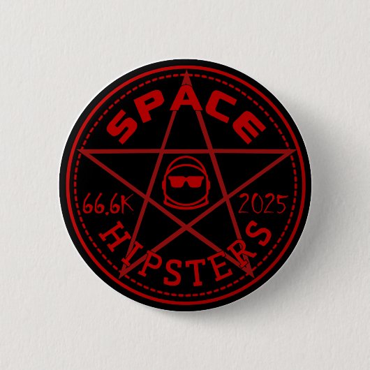 Space Hipsters 66,666 Member Celebration Button 缶バッジ (正面)