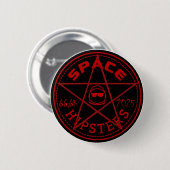 Space Hipsters 66,666 Member Celebration Button 缶バッジ (正面&裏面)