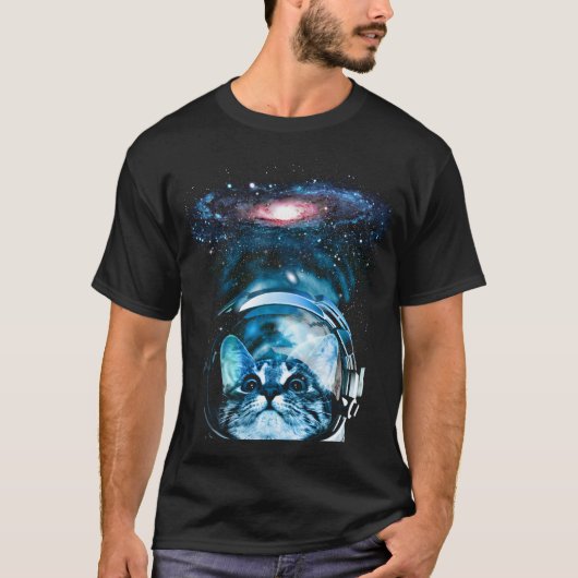 Space house cat v2 tシャツ (正面)
