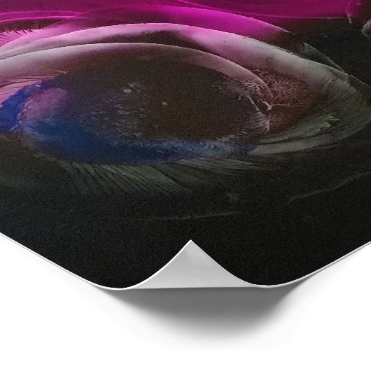 Space II - Award Winning Hand Painted Abstract ポスター (角)