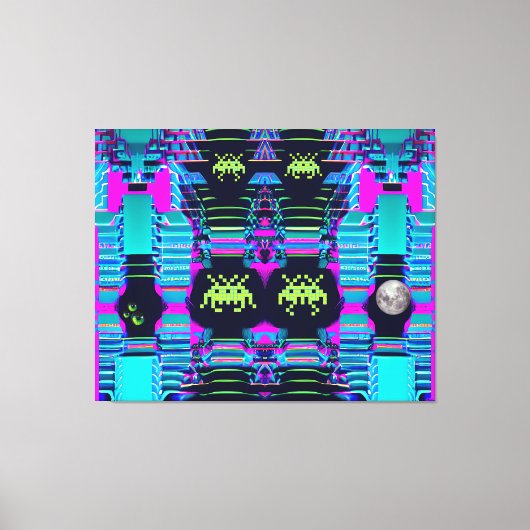 Space Invasion from the Tariff Kings キャンバスプリント (正面)