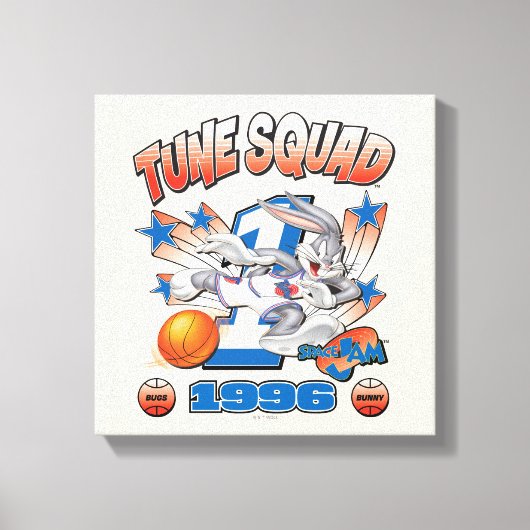 SPACE JAM™ バッグス・バニー™ #1 バスケットボールグラフィック キャンバスプリント (正面)