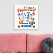 SPACE JAM™ バッグス・バニー™ #1 バスケットボールグラフィック キャンバスプリント (インサイチュ (リビング))