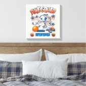 SPACE JAM™ バッグス・バニー™ #1 バスケットボールグラフィック キャンバスプリント (インサイチュ (寝室))