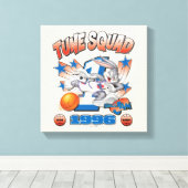 SPACE JAM™ バッグス・バニー™ #1 バスケットボールグラフィック キャンバスプリント (インサイチュ (ウッドフロア))