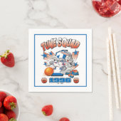 SPACE JAM™ バッグス・バニー™ #1 バスケットボール グラフィック スタンダードカクテルナプキン (インサイチュ)