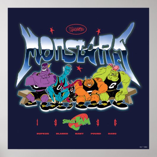 SPACE JAM™ モンスターズ 1996 グラフィック ポスター (正面)