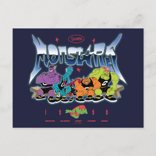 SPACE JAM™ モンスターズ 1996 グラフィック ポストカード (正面)