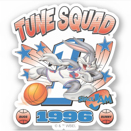 SPACE JAM™ BUGS BUNNY™ #1 Basketball Graphic シール (正面)
