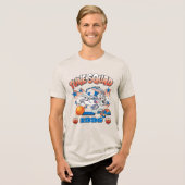 SPACE JAM™ BUGS BUNNY™ #1 Basketball Graphic トライブレンドＴシャツ (正面全面)