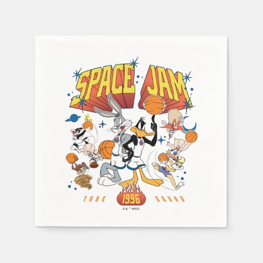 SPACE JAM™ TUNE SQUAD™ 1996 Graphic スタンダードカクテルナプキン (正面)
