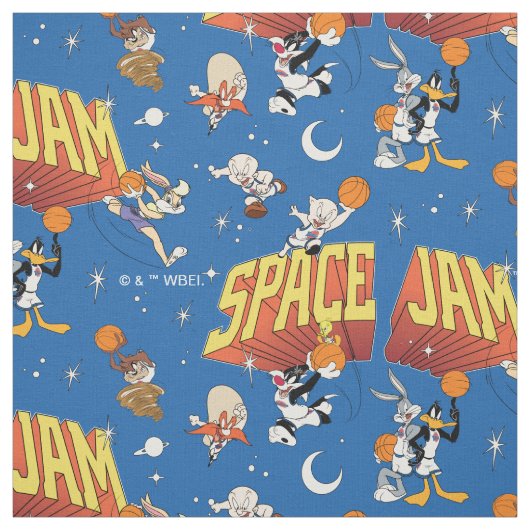 SPACE JAM™ TUNE SQUAD™ Outter Space Pattern ファブリック (見本)