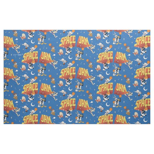 SPACE JAM™ TUNE SQUAD™ Outter Space Pattern ファブリック (ファットクウォーター)