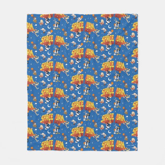 SPACE JAM™ TUNE SQUAD™ Outter Space Pattern フリースブランケット (正面)