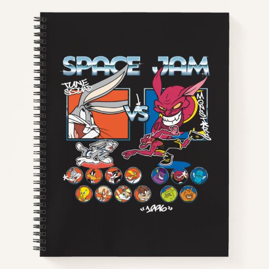SPACE JAM™ TUNE SQUAD™ VS モンスターズ ラインナップ グラフィック ノートブック (正面)