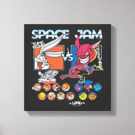 SPACE JAM™ TUNE SQUAD™ VS モンスターズ ロスタグラフィック キャンバスプリント (正面)