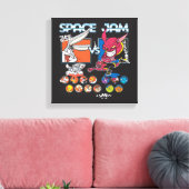 SPACE JAM™ TUNE SQUAD™ VS モンスターズ ロスタグラフィック キャンバスプリント (インサイチュ (リビング))