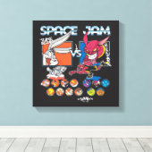 SPACE JAM™ TUNE SQUAD™ VS モンスターズ ロスタグラフィック キャンバスプリント (インサイチュ (ウッドフロア))