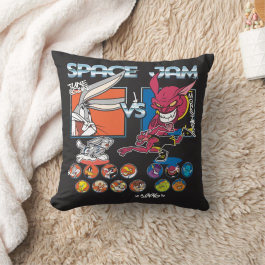 SPACE JAM™ TUNE SQUAD™ VS モンスターズ ロスターデザイン クッション (ブランケット)