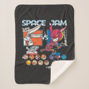 SPACE JAM™ TUNE SQUAD™ VS モンスターズ ロスターデザイン シェルパブランケット