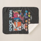 SPACE JAM™ TUNE SQUAD™ VS モンスターズ ロスターデザイン シェルパブランケット (正面(横))