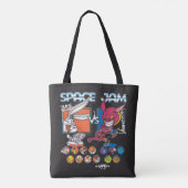 SPACE JAM™ TUNE SQUAD™ VS モンスターズ ロスターデザイン トートバッグ (裏面)