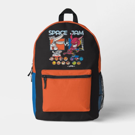 SPACE JAM™ TUNE SQUAD™ VS モンスターズ ロスターデザイン プリントバックパック (正面)