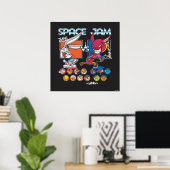 SPACE JAM™ TUNE SQUAD™ VS モンスターズ ロスターデザイン ポスター (ホームオフィス)